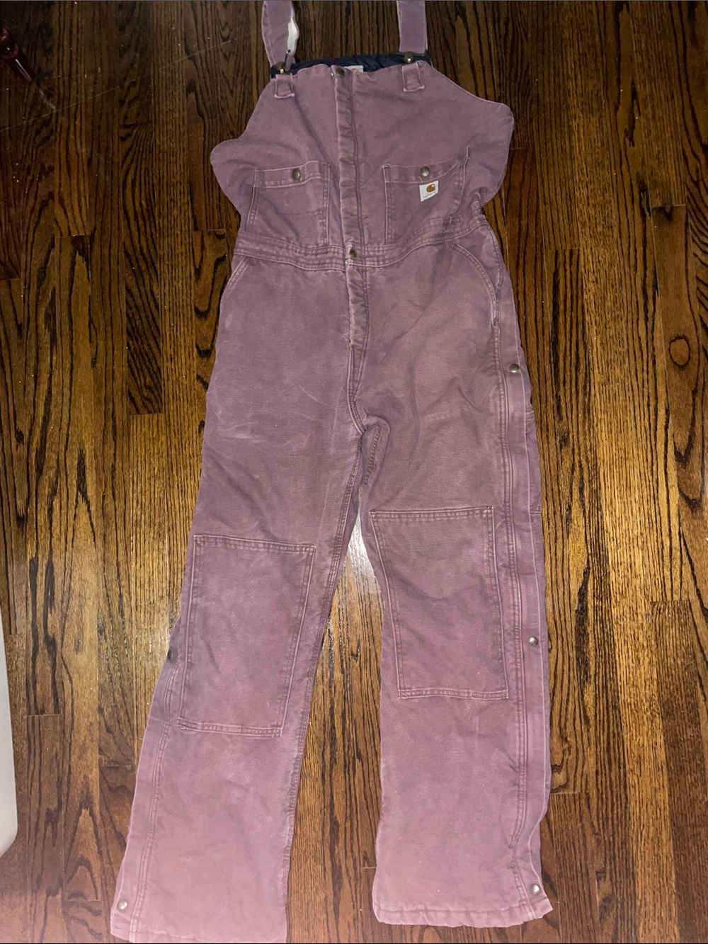 Carhartt Plum Purple Bib Overalls